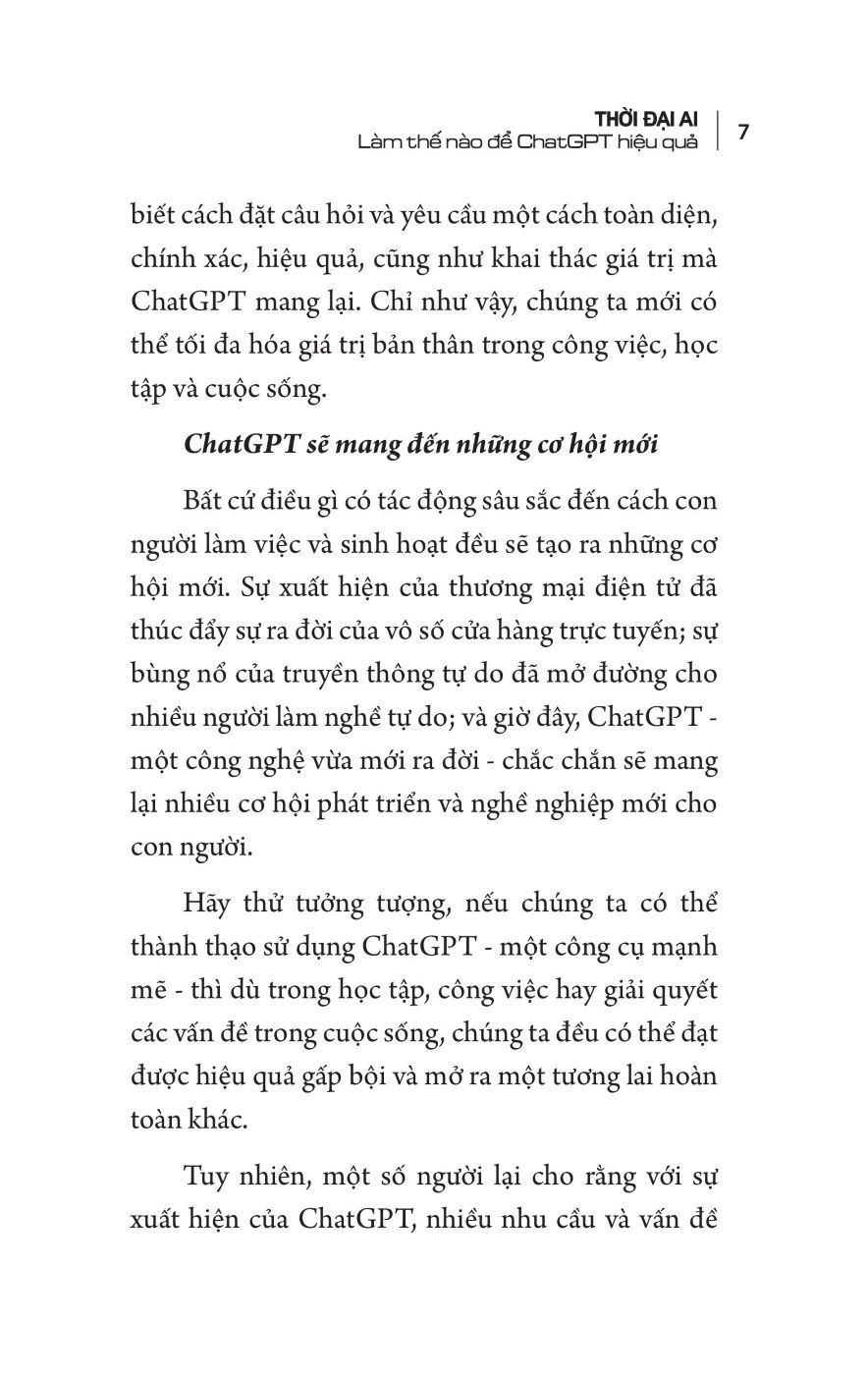 THỜI ĐẠI AI - LÀM THẾ NÀO ĐỂ CHATGPT HIỆU QUẢ